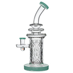 New US Colored Thick Glass Dab Rigs with WALL perc and encased opal