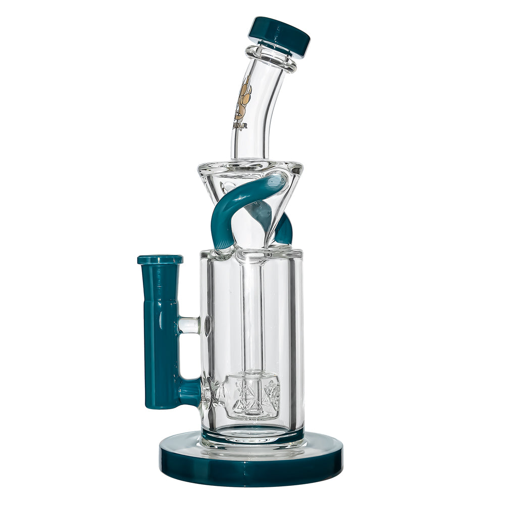 New Design of Glass Dab Rigs Recycler with US Colors