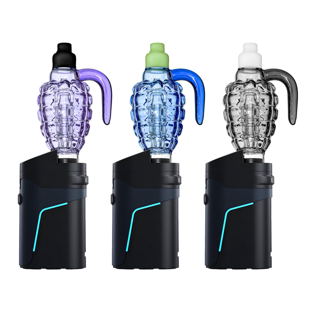 Calibear Ghost2 Color Series Glass Attachment – High-Function Textured Recycler for eRigs