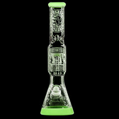 Calibear Sandblasted Glass Beaker Smoking Bong set with Gift Box