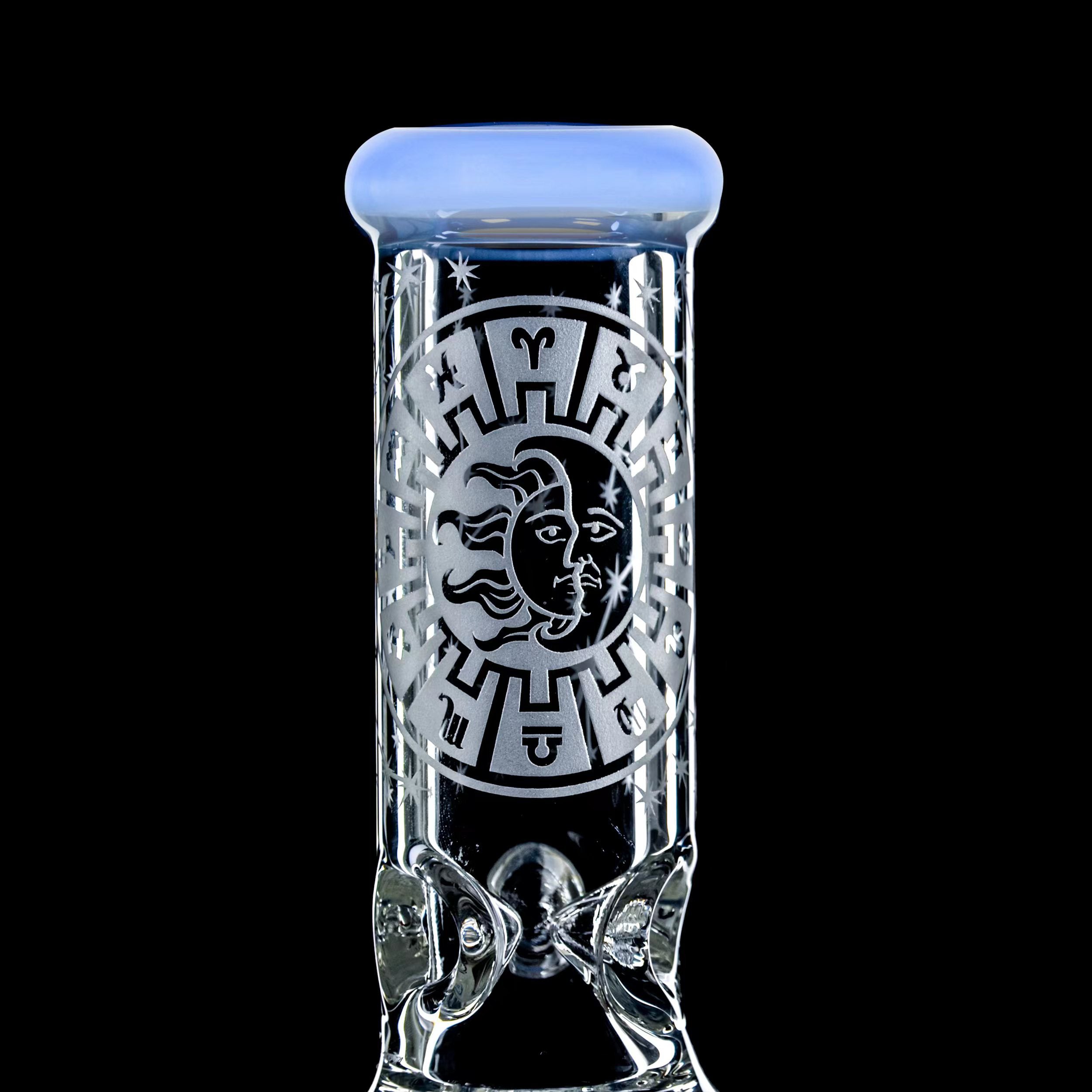 Calibear Sandblasted Glass Beaker Smoking Bong set with Gift Box