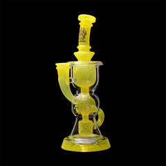 Calibear Dual-Tone Recycler Glass Dab Rig with Advanced Perc