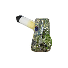 Handcrafted Textured Glass Hammer Pipe – Fumed Color Shift Design
