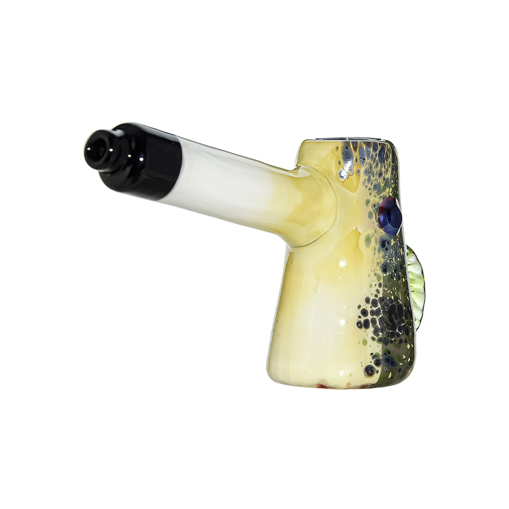 Handcrafted Textured Glass Hammer Pipe – Fumed Color Shift Design