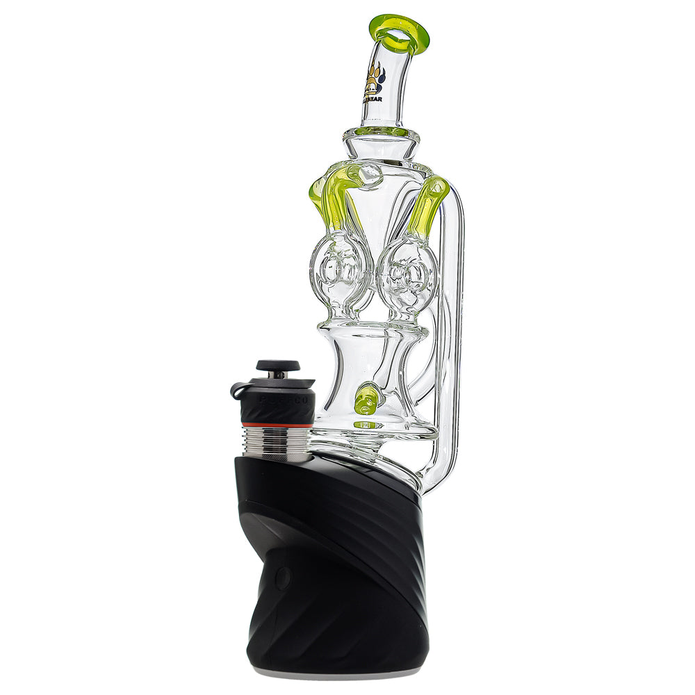 DOUBLE BALL RECYCLER GLASS ATTACHMENT FOR PUFFCO OG & PEAK CALIBEAR