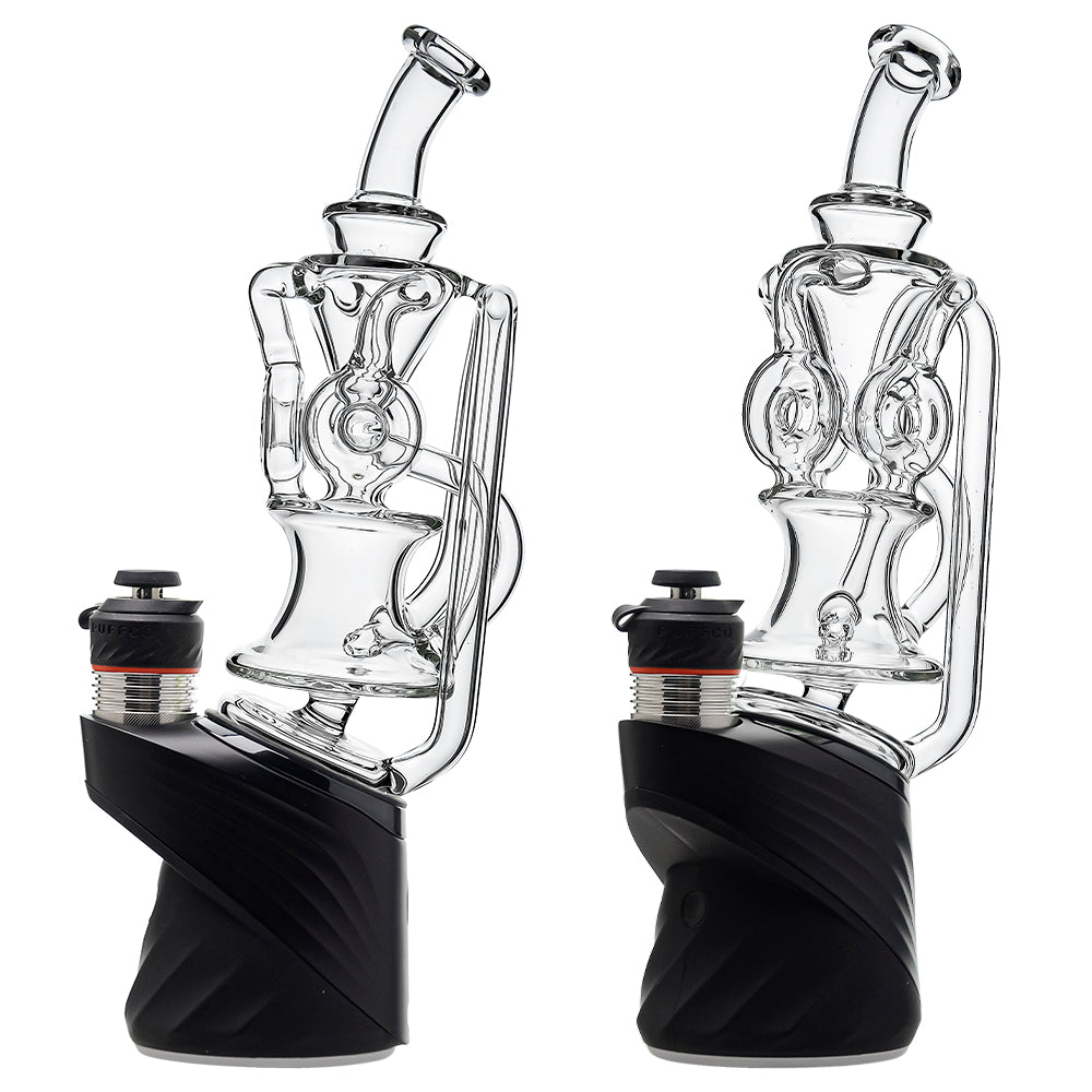 DOUBLE BALL RECYCLER GLASS ATTACHMENT FOR PUFFCO OG & PEAK CALIBEAR
