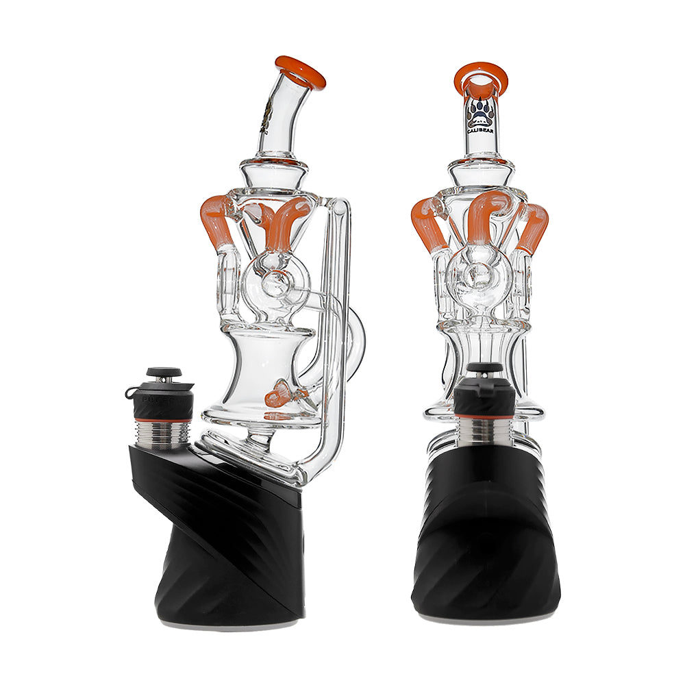 DOUBLE BALL RECYCLER GLASS ATTACHMENT FOR PUFFCO OG & PEAK CALIBEAR