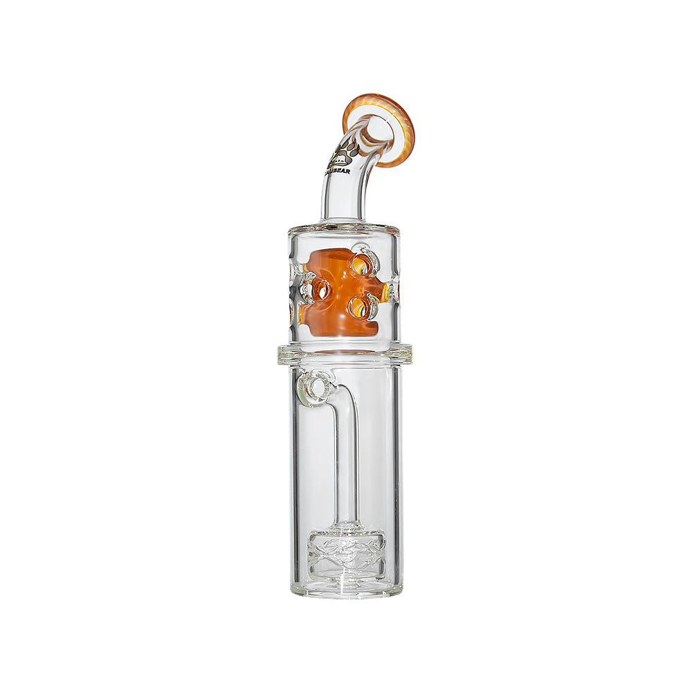 Glass attachment STRAIGHT FAB RIG WITH Seed Wave Perc FOR DR. DABBER SWITCH 2