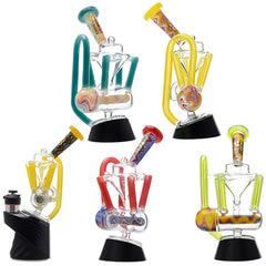 Wigwag Glass Puffco Top Glass Recycler with Encased Opal