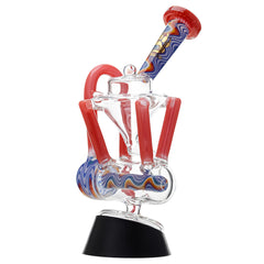 Wigwag Glass Puffco Top Glass Recycler with Encased Opal