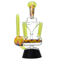 Wigwag Glass Puffco Top Glass Recycler with Encased Opal