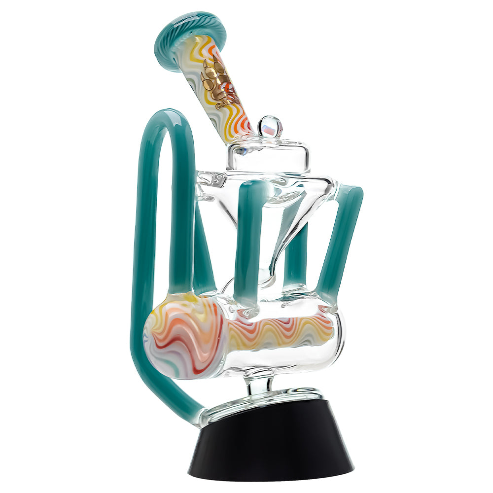 Wigwag Glass Puffco Top Glass Recycler with Encased Opal