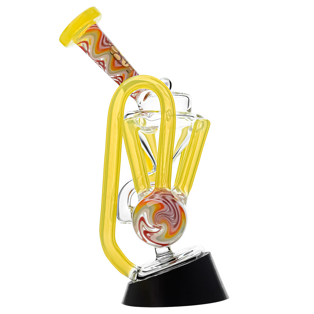 Wigwag Glass Puffco Top Glass Recycler with Encased Opal