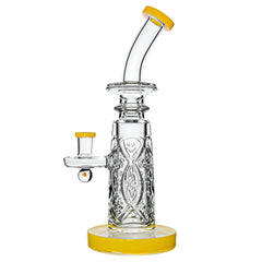 New Designs of thick glass dab rig with wall perc and encased opal