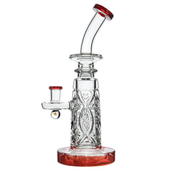 New Designs of thick glass dab rig with wall perc and encased opal