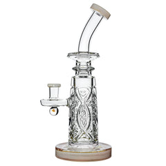 New Designs of thick glass dab rig with wall perc and encased opal