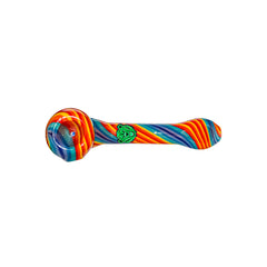 GB HAND-BLOWN WIGWAG SPOON PIPE