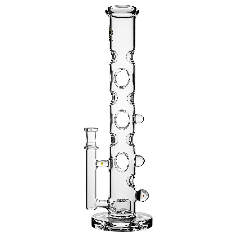 Calibear 14inch glass water pipe with FOL perc and facet opal