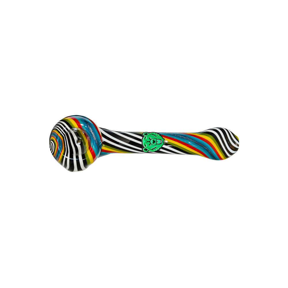 GB HAND-BLOWN WIGWAG SPOON PIPE