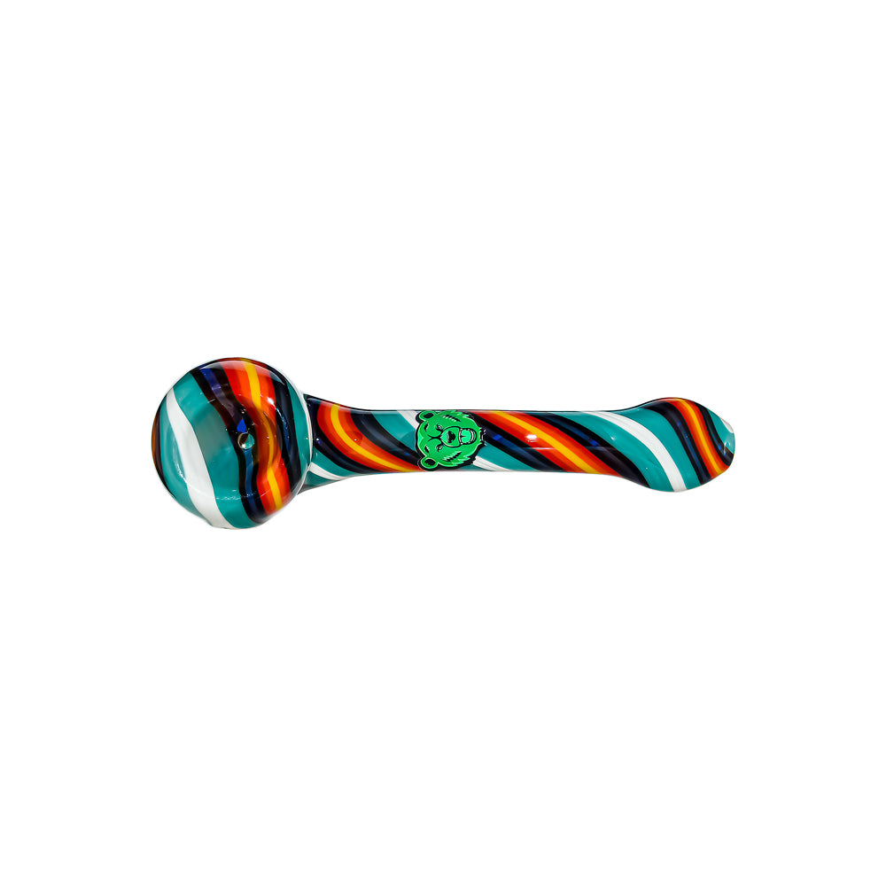 GB HAND-BLOWN WIGWAG SPOON PIPE