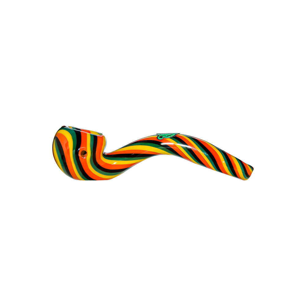 GB HAND-BLOWN WIGWAG SPOON PIPE