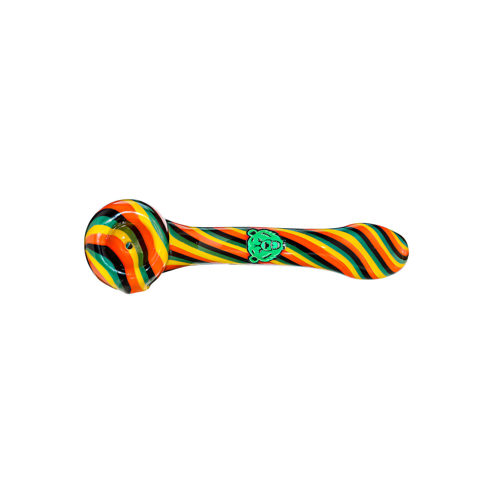 GB HAND-BLOWN WIGWAG SPOON PIPE