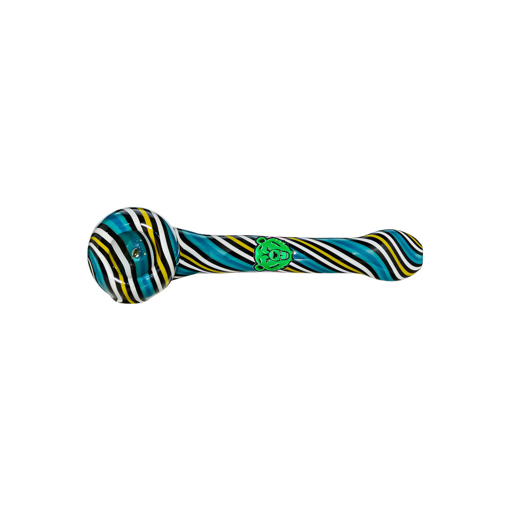 GB HAND-BLOWN WIGWAG SPOON PIPE
