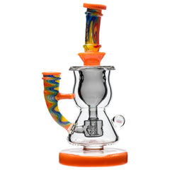 CURVY TORUS Glass Dab rigs with Wigwag Colors | CALIFORNIA WAREHOUSE