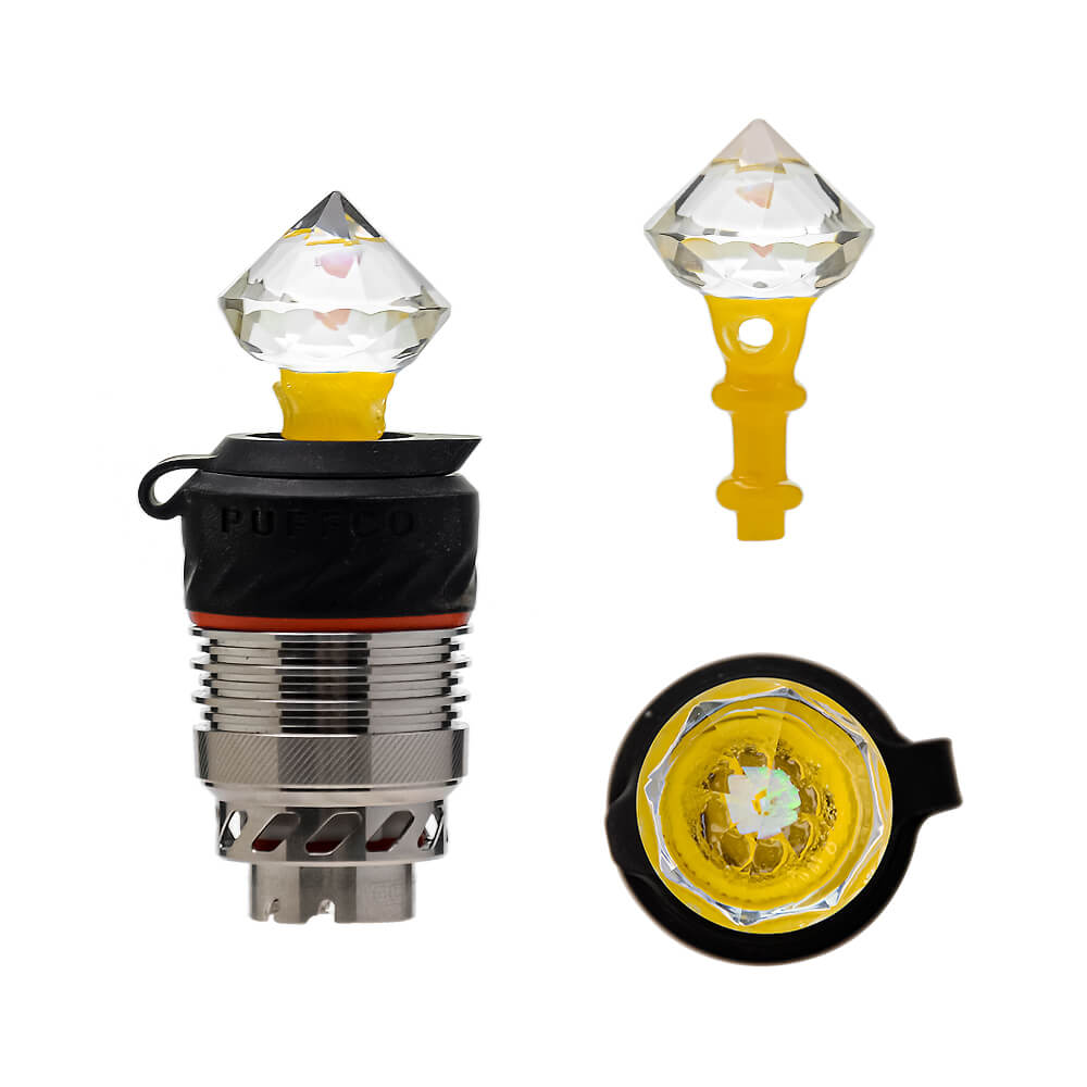 Peak 3DXL Carb Cap with Encased Opal Diamond Cut