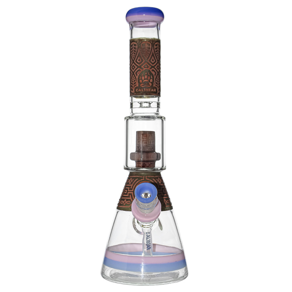 Calibear Deep-sandblasted glass bong set with gift box