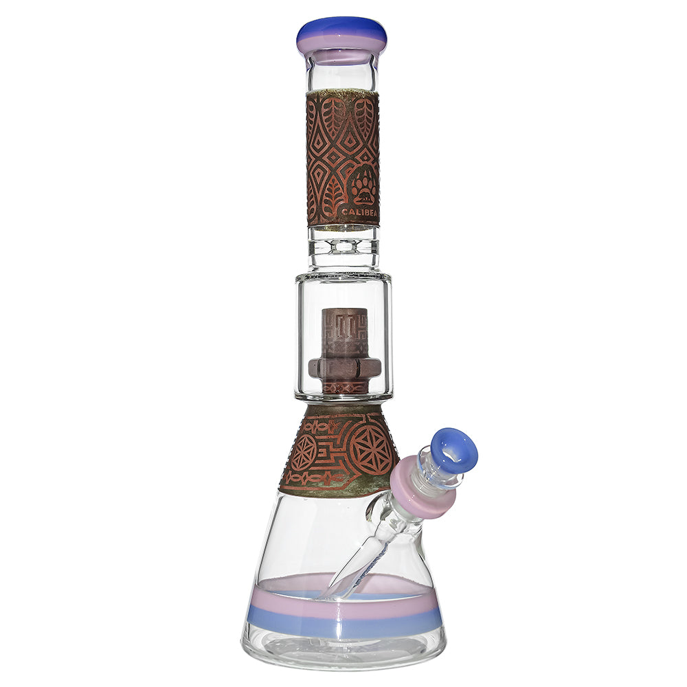 Calibear Deep-sandblasted glass bong set with gift box