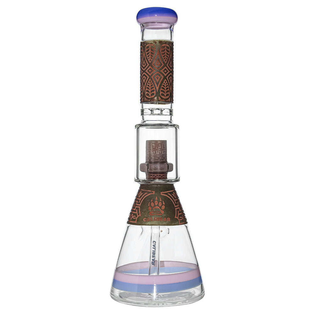 Calibear Deep-sandblasted glass bong set with gift box