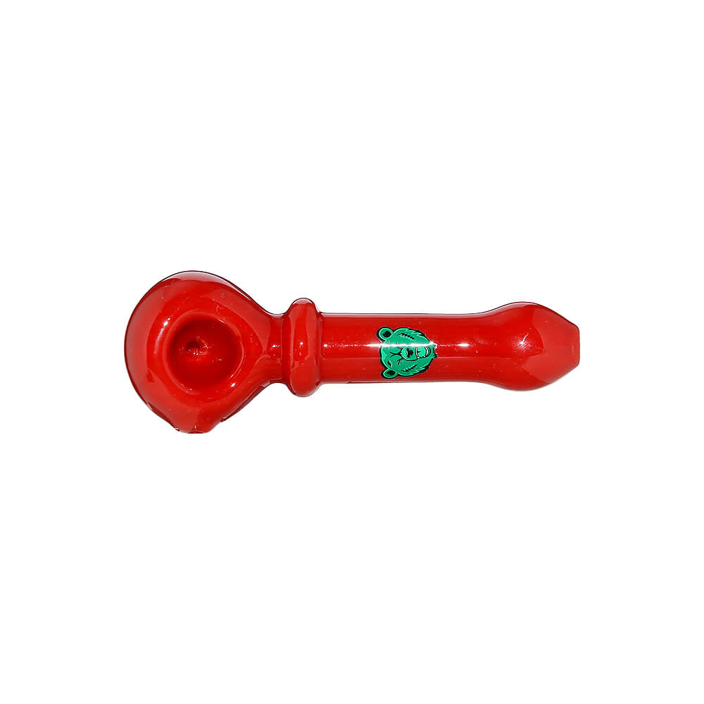 SLIM DUAL-TONE BOROSILICATE GLASS SPOON PIPE