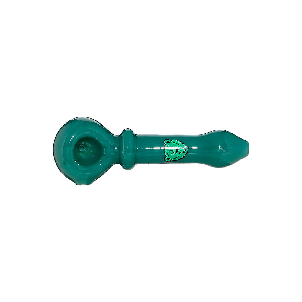 SLIM DUAL-TONE BOROSILICATE GLASS SPOON PIPE