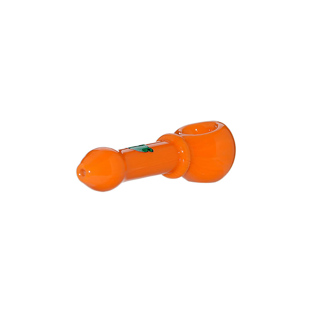 SLIM DUAL-TONE BOROSILICATE GLASS SPOON PIPE