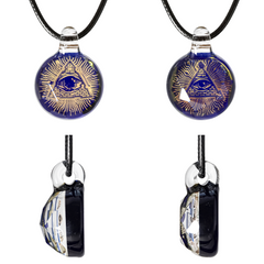 All Seeing Eyes INSPIRED GLASS PENDANT NECKLACE in Stock