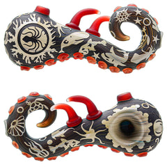 Deep Sandblasted Creative Octopus foot design hand pipe