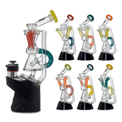 GLASS PUFFCO PEAK US COLORED RECYCLER PUFFCO TOP ATTACHMENT