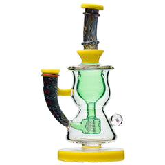 CURVY TORUS Glass Dab rigs with Wigwag Colors | CALIFORNIA WAREHOUSE